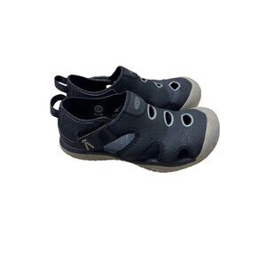 Keen Stingray Childrens Sz 3 Water Shoe Hook & Loop Black Drizzle Sandals Shoes